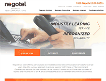 Tablet Screenshot of negotel.com